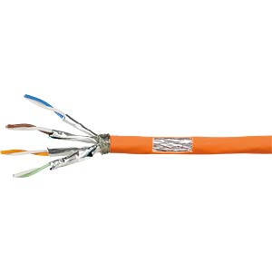 Cat.7 1000 MHz Installation Cable 23 AWG S/FTP 50m, orange