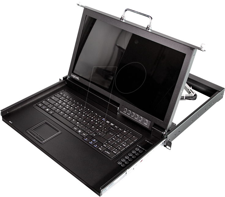 KVM Console 1-port, with 17 LCD Screen, VGA, ultra short depth (DE)