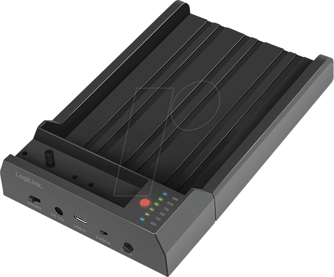 USB 3.2 Gen2 Docking Station, 2-Bay, for 2,5/3,5 SATA HDD/SSD & M.2 NVMe