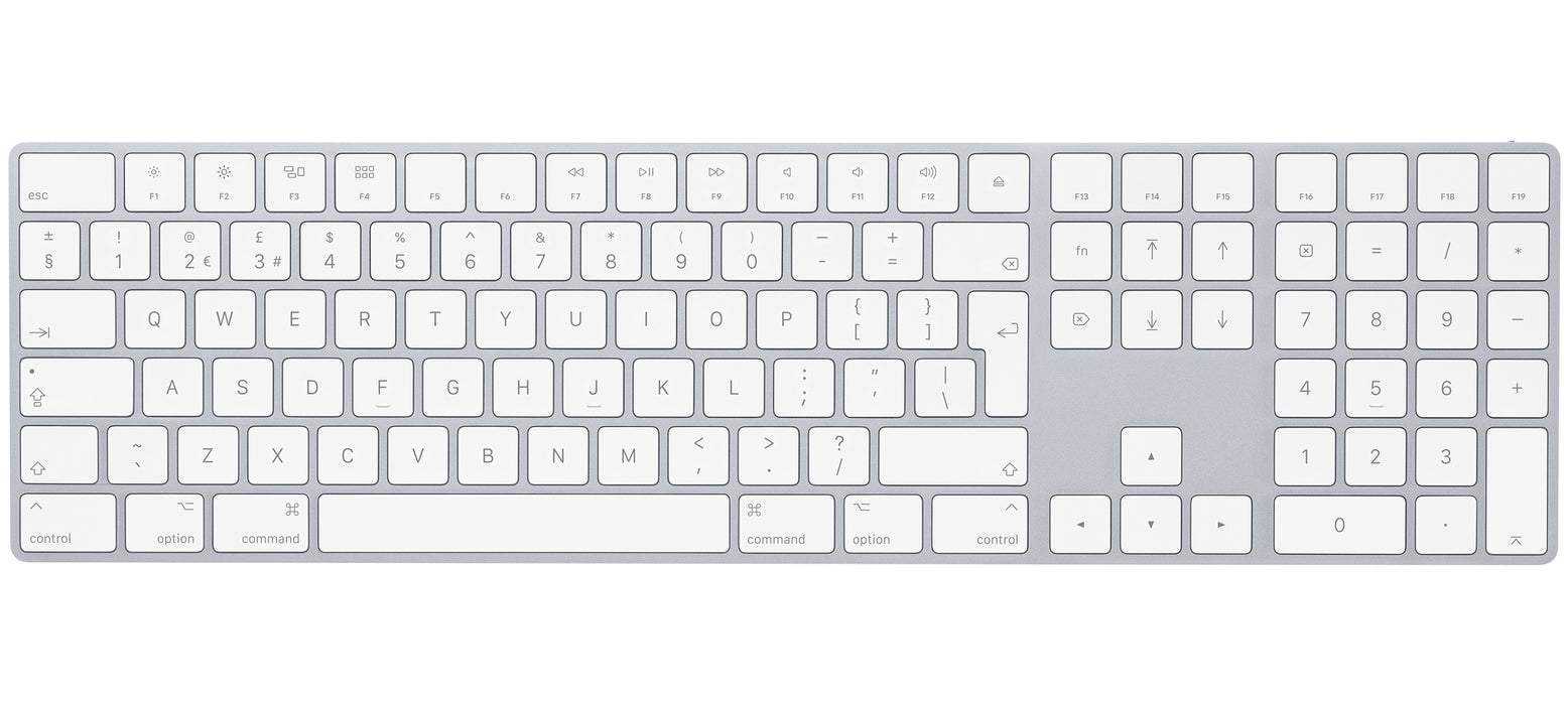 Apple Magic Keyboard with Numeric Keypad - Keyboard - wireless - Bluetooth - QWERTY - UK - silver