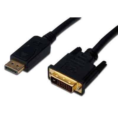 DIGITUS Displayport Kabel DPort -> DVI(24+1) St/St 8K 2.00m