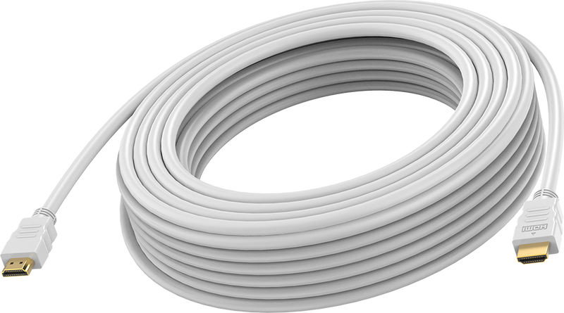 VISION - High Speed - HDMI cable - HDMI male to HDMI male - 15 m - double shielded - white - 8K60Hz support, bandwidth of 48 Gbps