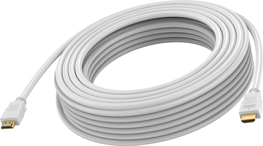 15 m HDMI cable - 8k at 60 hz - HDMI version 2.1 - 48 gbps - double shielded - gold plated connectors - HDMI (m) to HDMI (m) - outer diameter 8.7 mm -