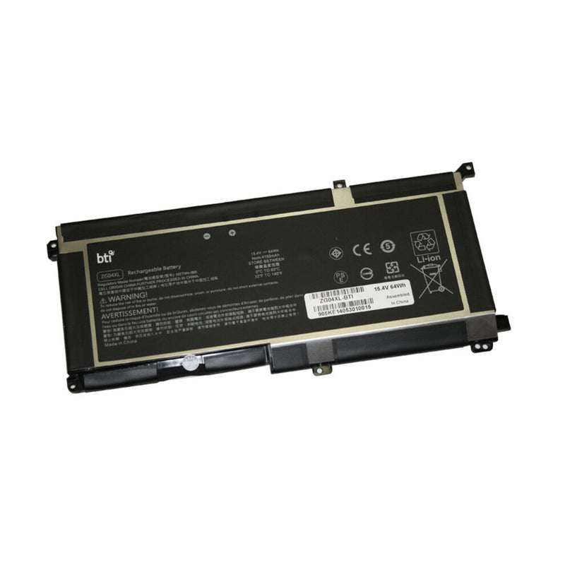 BTI 64Wh 4 cell ZG04XL compatible battery for HP - COMPAQ ZBOOK 1050 G1 ELITEBOOK 1050 G1 ZBOOK STUDIO G5 ZBOOK STUDIO X360 G5