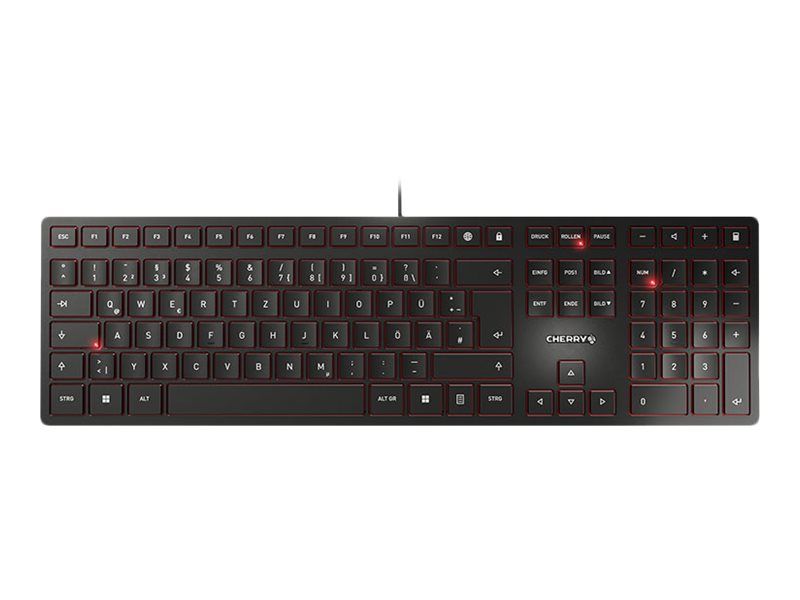 Cherry KC 6000 Slim USB Black QWERTZ DE
