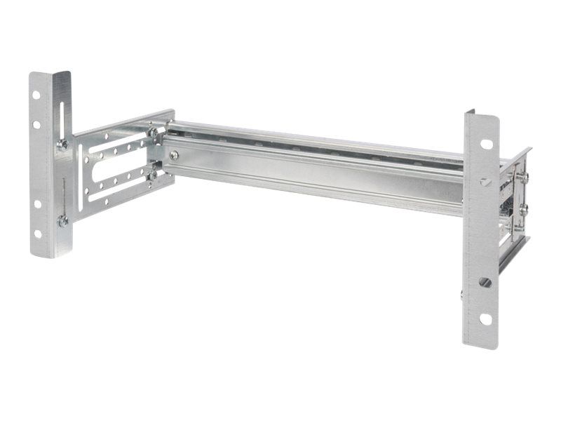 DIN rail holder, 4U, 178x483x223 mm, galvanized incl. din rail, variable depth and height