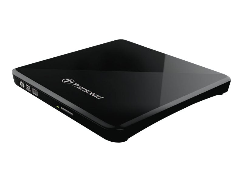 Transcend 8X DVDS-K - Disk drive - DVD±RW (±R DL) / DVD-RAM - 8x/8x/5x - USB 2.0 - external - black