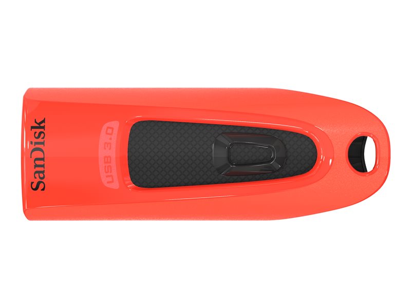 SanDisk Ultra - USB flash drive - 64 GB - USB 3.0 - blue, red (pack of 2)