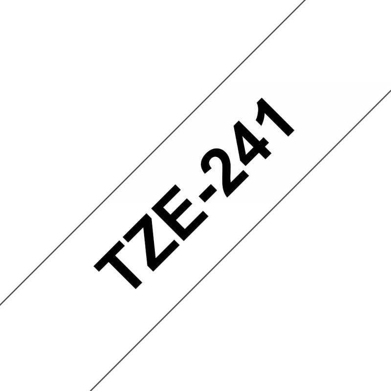 Brother TZe-241 Labelling tape Tape colour: White Font colour: Black 18 mm 8 m