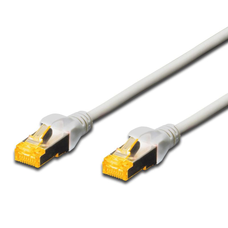 DIGITUS Patchkabel Cat6a S/FTP 2xRJ45 2.0m grau Hebelschutz Polybeutel