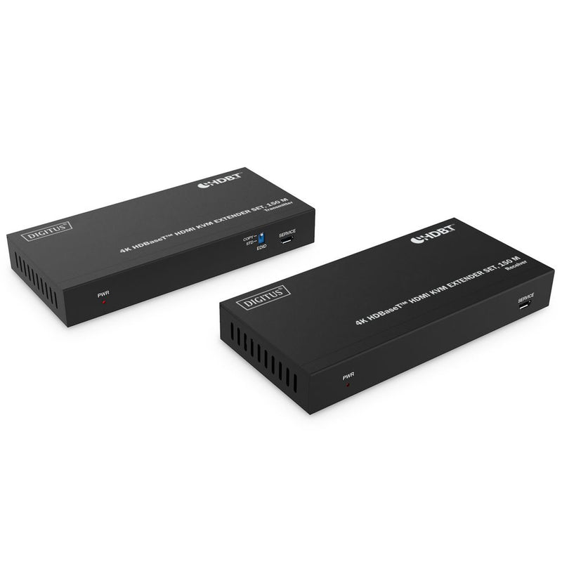 DIGITUS 4K HDBaseT HDMI KVM Extender Set USB 1.1 150m