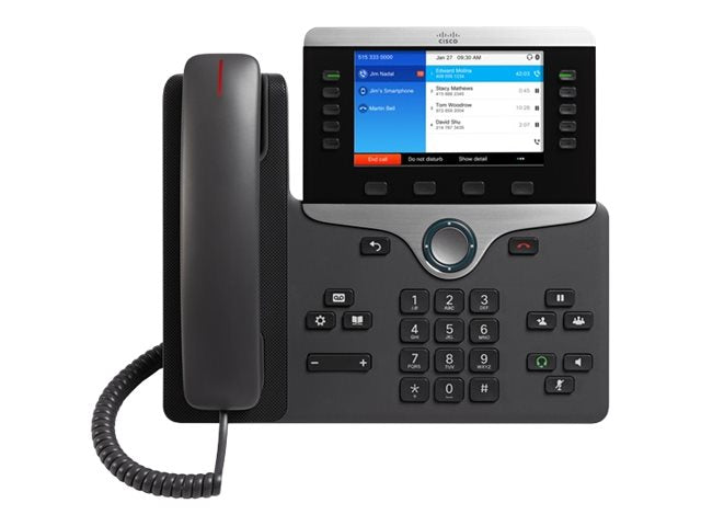 Cisco IP Phone 8851 - Téléphone VoIP - SIP, RTCP, RTP, SRTP, SDP - 5 lignes