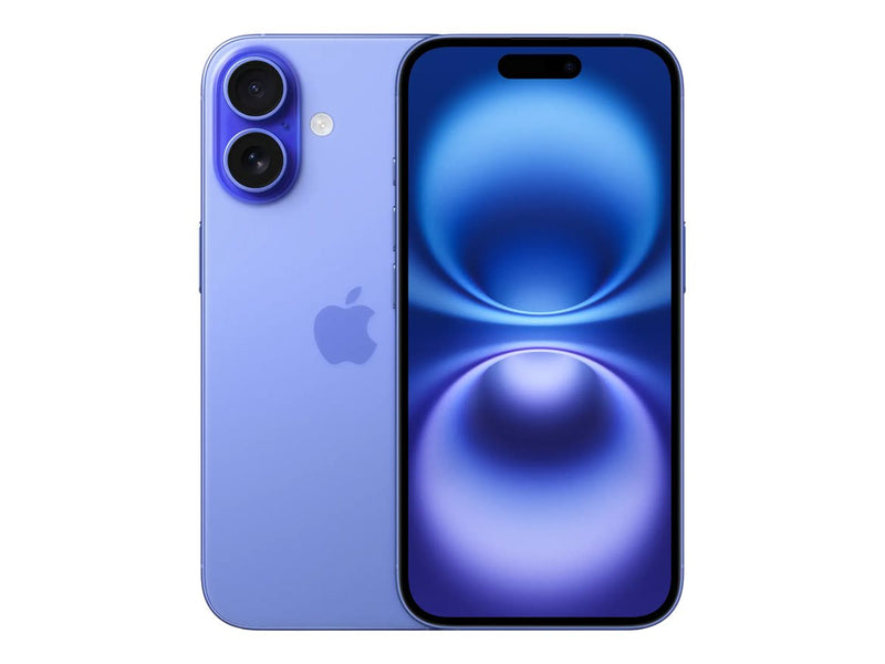 Apple iPhone 16 - 5G smartphone - dual-SIM / Internal Memory 128 GB - OLED display - 6.1" - 2556 x 1179 pixels - 2x rear cameras 48 MP, 12 MP - front