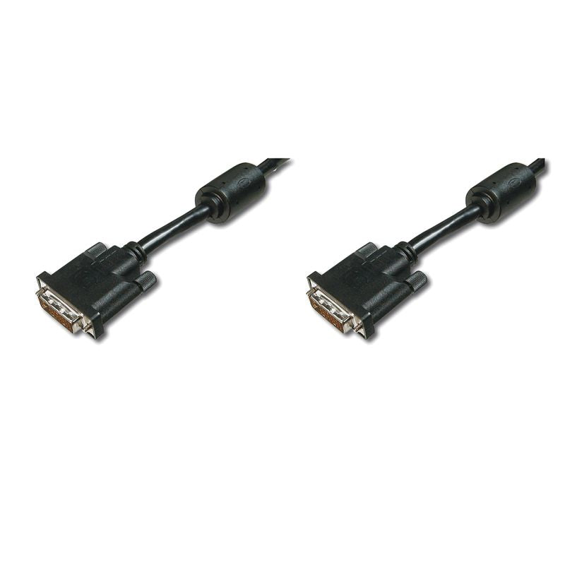 DIGITUS DVI-D-Kabel DVI(24+1) -> DVI(24+1) St/St 2.00m schw Polybeutel
