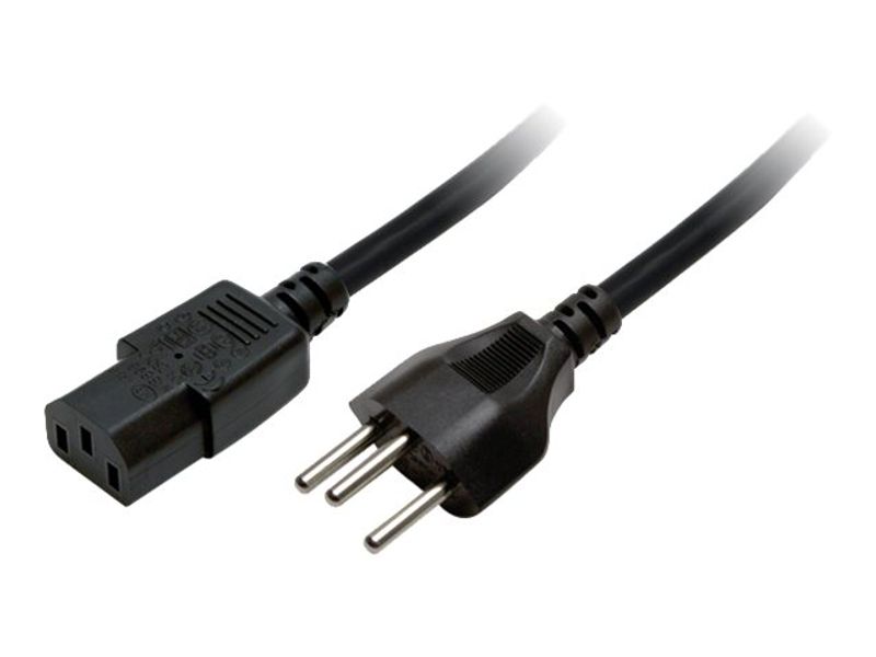 Logilink Power cable, SEV1011 (CH) to IEC C13, black, 1.8 m