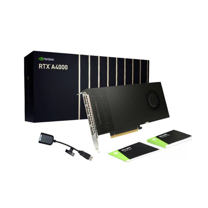 PNY VCNRTXA4000-SB NVIDIA RTX A4000 16GB GDDR6 4X DISPLAYPORT PCI EXPRESS 4.0 ATX - ATX BRACKET SMALL BOX