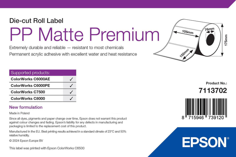 PP MATTE LABEL PREMIUM DIE-CUT