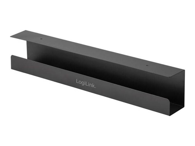 LogiLink Management Führungstablett zur Untertischmontage 600 x 76 x 114mm Schwarz