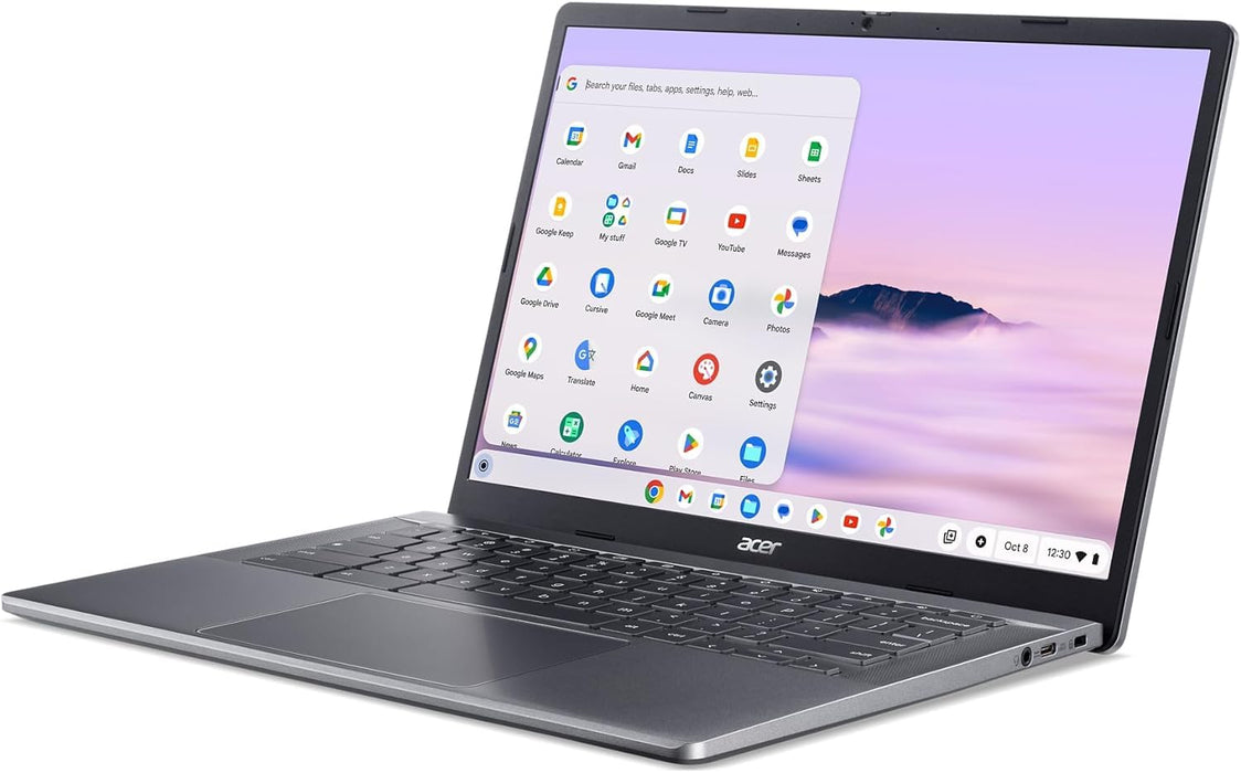 Acer Chromebook Plus 514 CBE574-1T - AMD Ryzen 5 - 7520C / up to 4.3 GHz - Chrome OS - Radeon 610M - 8 GB RAM - 256 GB SSD - 14" IPS touchscreen 1920