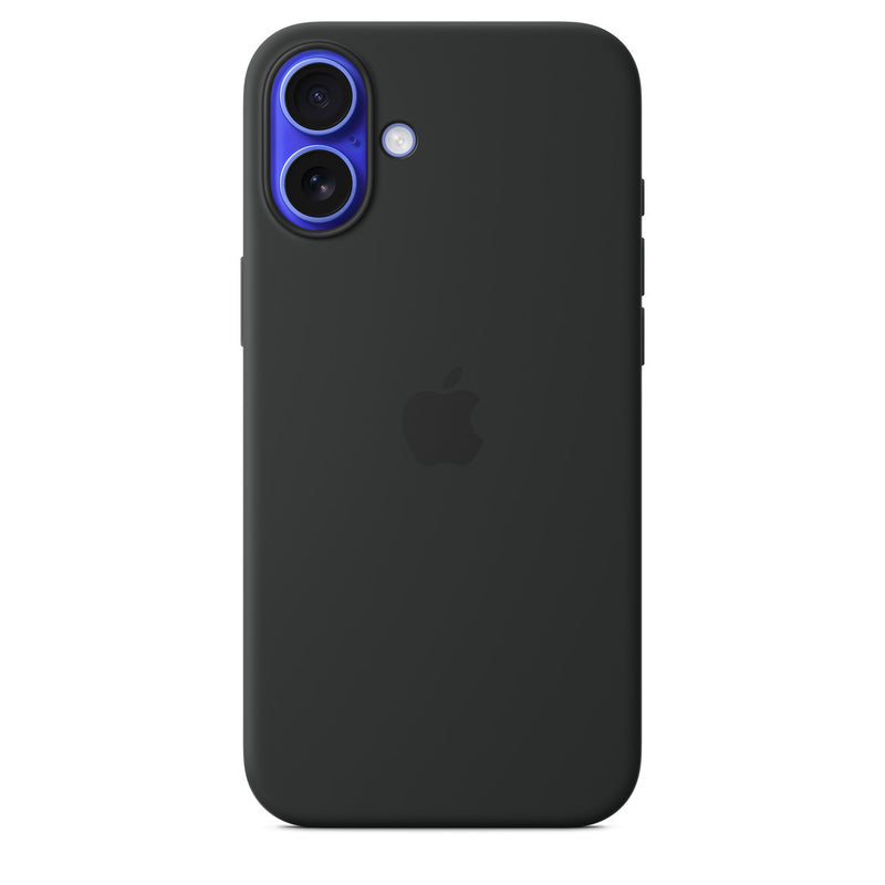 Apple - Protective cover for mobile phone - MagSafe compatibility - silicone - black - for iPhone 16 Plus