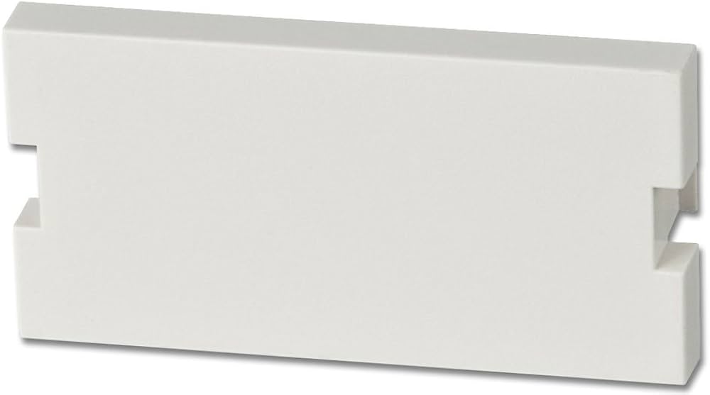 AV SNAP-IN PLATE 25X50 WHITE