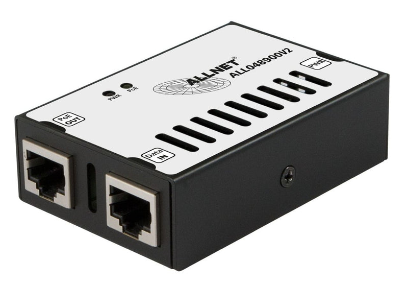 Z ALLNET PoE Injektor Industrial MultiGigabit • PoE BT mit Power-Booster (15,4W/30W/90W) • DIN •ALLNET PoE Injekt Metallgehäuse • ALL-PI2015MGPB-B