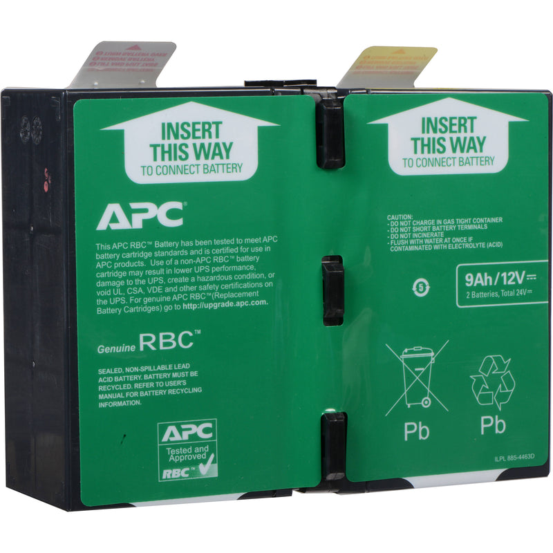 APC Replacement Battery Cartridge #124 - UPS battery - 1 x battery - Lead Acid - for P/N: BR1500G-RS, BX1500M, BX1500M-LM60, SMC1000-2UC, SMC1000-2UTW
