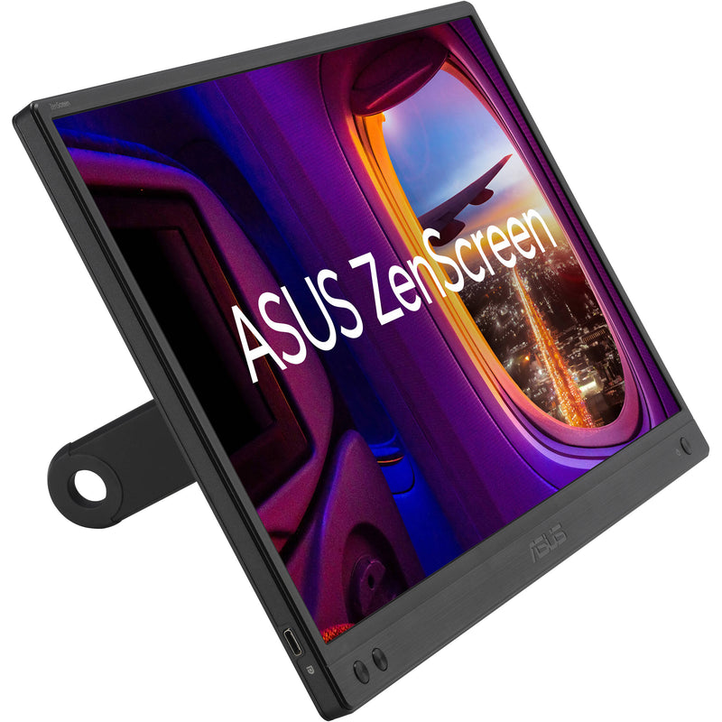 ASUS ZenScreen MB166CR - LED monitor - 16" - portable - 1920 x 1080 Full HD (1080p) @ 60 Hz - IPS - 250 cd/m² - 800:1 - 5 ms - USB