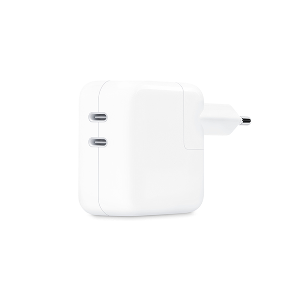 Apple - Power adapter - 35 Watt - 2 output connectors (24 pin USB-C) - United Kingdom