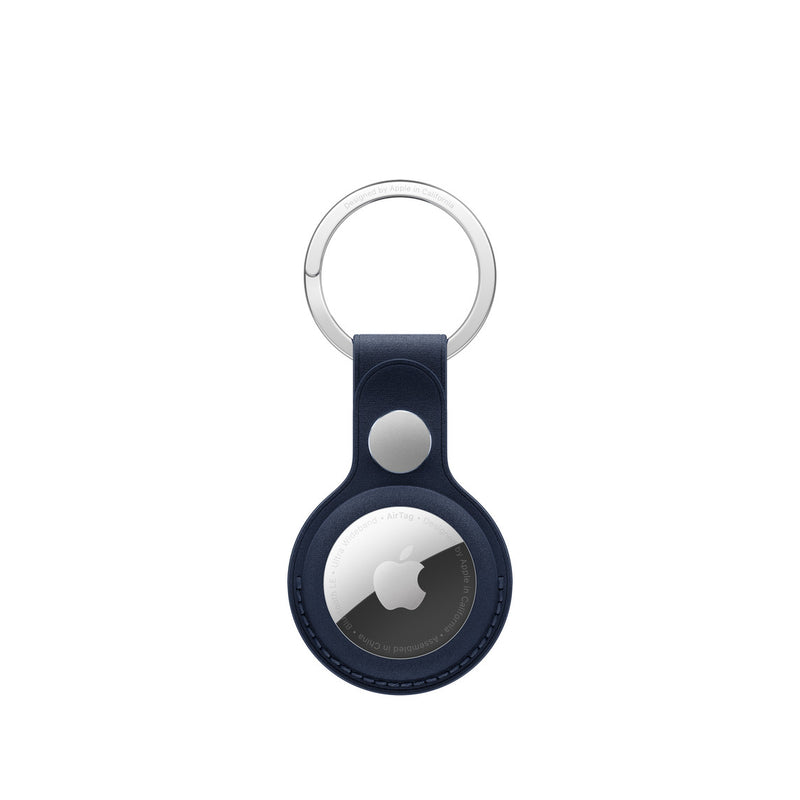 Apple - Case for airtag - microtwill, stainless steel - dark blue - for iPhone/iPad/iPod