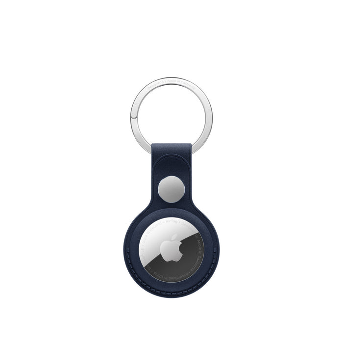 Apple - Case for airtag - microtwill, stainless steel - dark blue - for iPhone/iPad/iPod