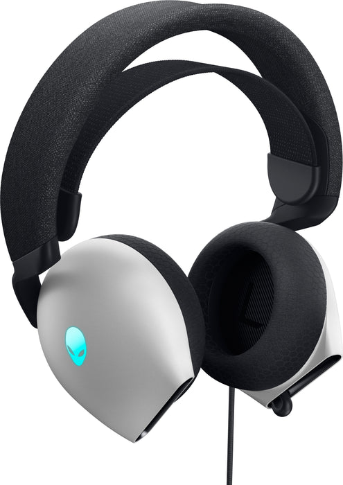 Alienware Gaming Headset AW520H - Headset - full size - wired - USB, 3.5 mm jack - lunar light