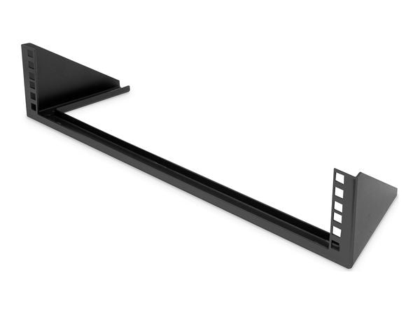 2U vertical wall mounting bracket 105 x 504 x 151 mm, black
