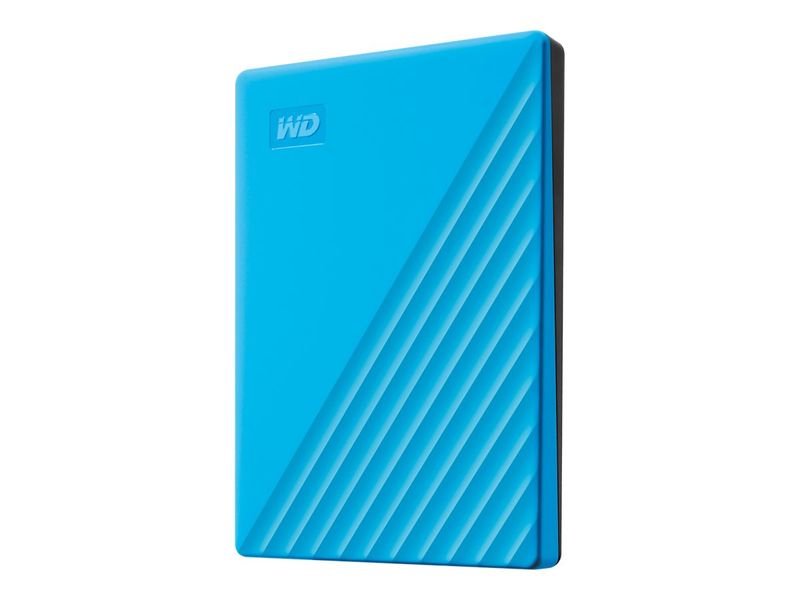 WD My Passport WDBYVG0020BBL - Hard drive - encrypted - 2 TB - external (portable) - USB 3.2 Gen 1 - 256-bit AES - blue