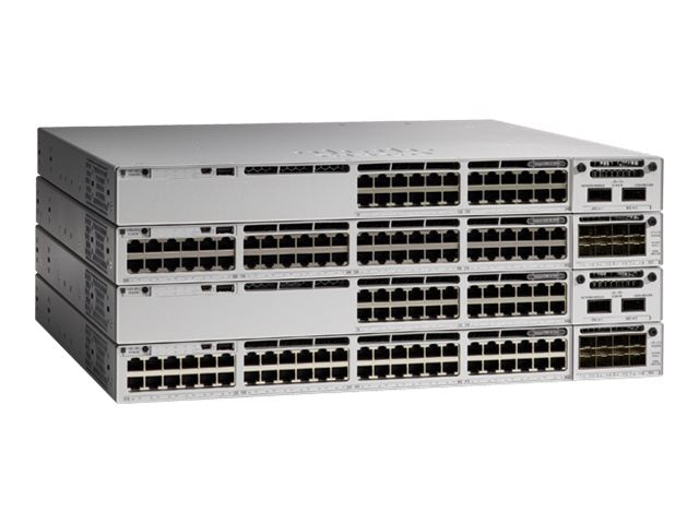 Cisco Catalyst 9300L - Network Essentials - switch - L3 - Managed - 24 x 10/100/1000 (PoE+) + 4 x Gigabit SFP (uplink) - rack-mountable - PoE+ (505 W)