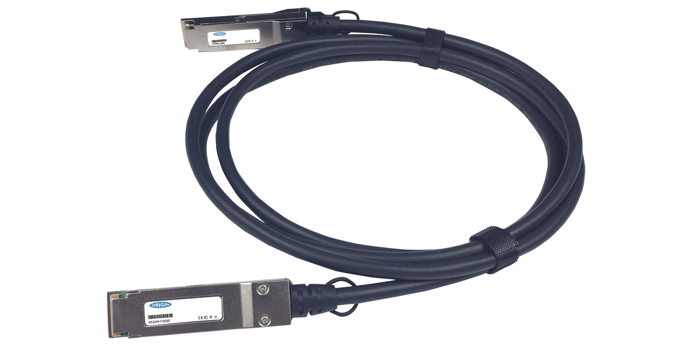Origin Storage Fortinet compatible Direct Attach Copper Cable 100GBase-CU QSFP28 (Passive Twinax 5m)