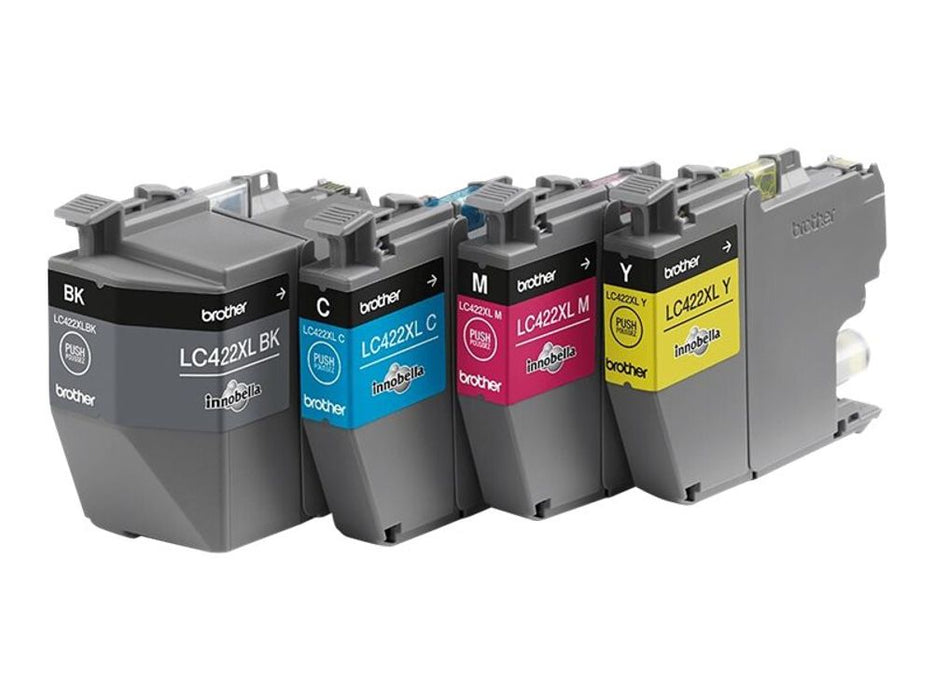 Brother LC422XL - 4-pack - black, yellow, cyan, magenta - original - ink cartridge - for Brother MFC-J5340DW, MFC-J5345DW, MFC-J5740DW, MFC-J6540DW, M