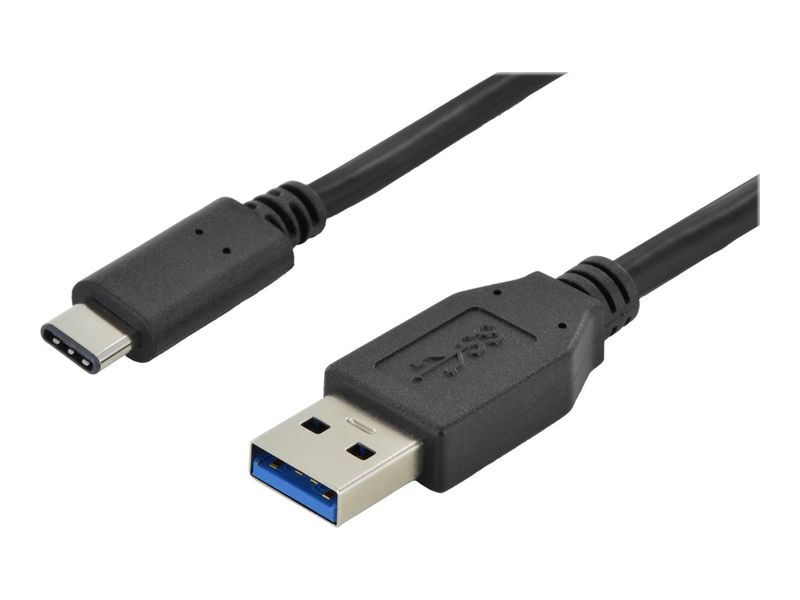 DIGITUS USB 3.0 Anschlusskabel Typ C -A St/St 1.0m, sw