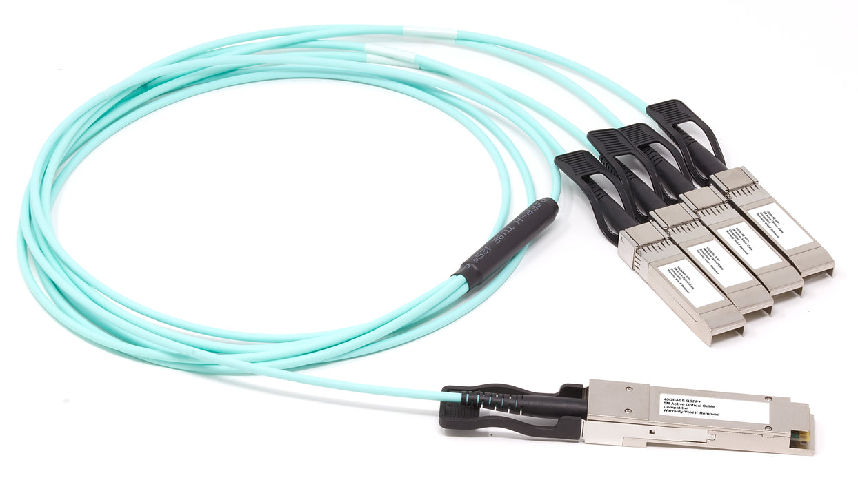 Origin Storage NVIDIA Mellanox Compatible Direct Attach Copper Breakout Cable 40G QSFP+ to 4x10G SFP+ (5m Passive)