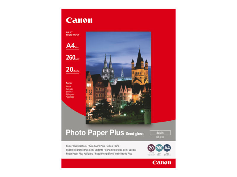 CANON SG-201 semi glnzend Foto Papier inkjet 260g/m2 20x25cm 20 Blatt 1er-Pack