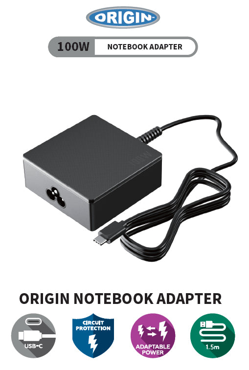 Origin 100W USB-C Adapter with EU Cable