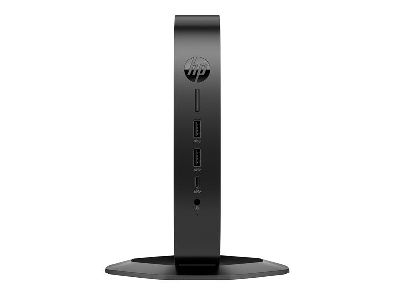 HP Elite t655 - Thin client - SFF 1 x Ryzen Embedded R2314 / up to 3.5 GHz - RAM 8 GB - flash 32 GB - eMMC - Radeon Graphics - Gigabit Ethernet - HP T