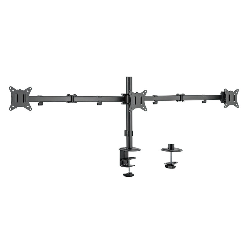 LOGILINK BP0173 Triple monitor mount 17-27inch arm length each 658mm aluminum