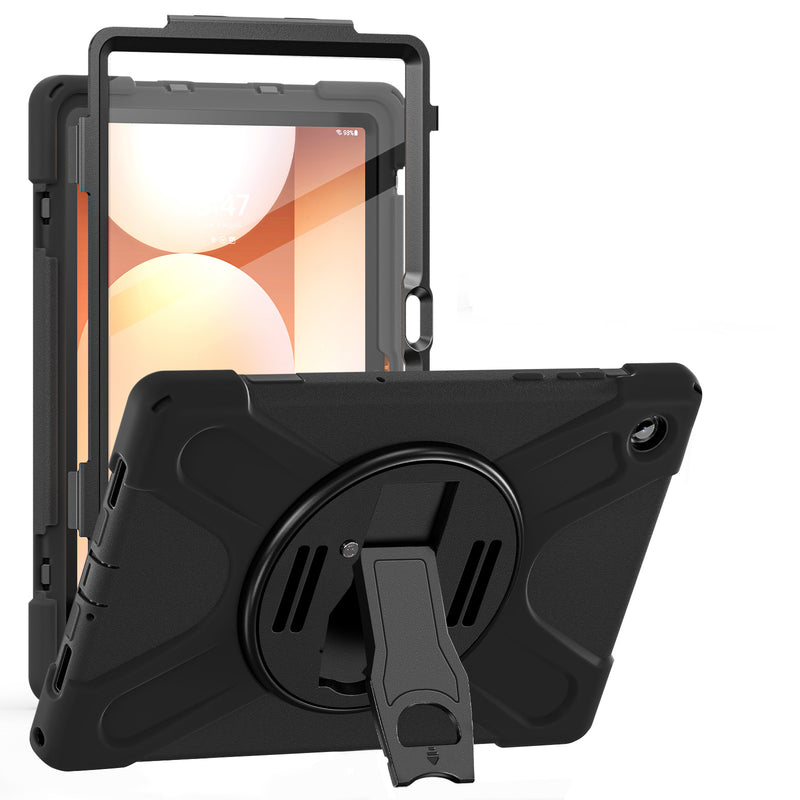Cet étui de protection robuste pour la Samsung Tab A11+ est conçu pour résister aux chocs et aux chutes. Testé selon les normes militaires MIL-STD-810G, il vous permet de