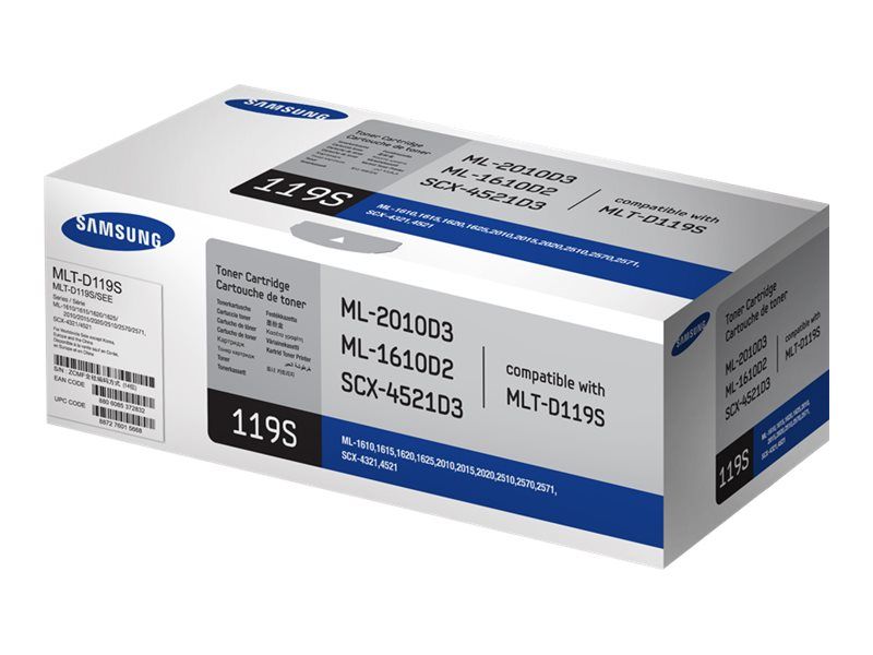 HP Original MLT-D119S Toner schwarz 2.000 Seiten (MLT-D119S/ELS) für ML-1610/R,1615,1620, 1625/R, 2010/P/PR/R