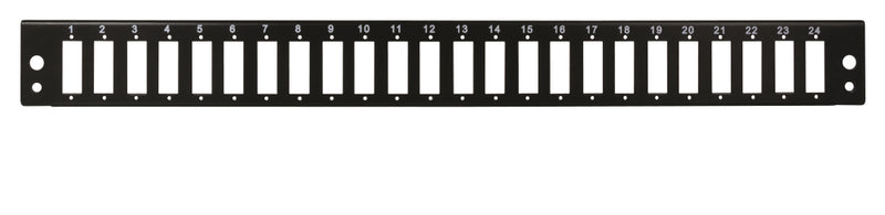 Logilink Fiber Front Panel 24 SC-Duplex or LC-Quad, black