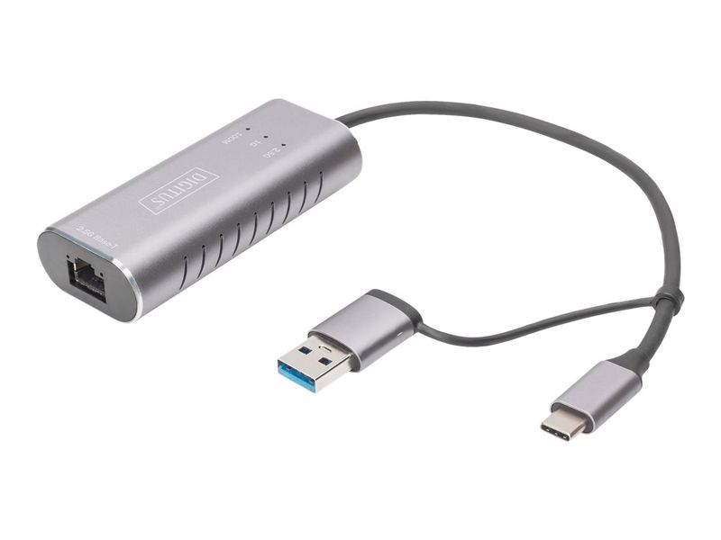 USB-C Adapter DIGITUS USB3.0/USB C 3.1 > 2.5G Ethernet