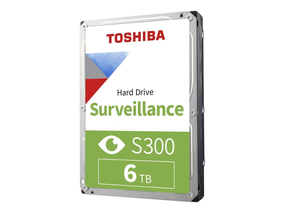Toshiba S300 Surveillance - Hard drive - 6 TB - internal - 3.5" - SATA 6Gb/s - 5400 rpm - buffer: 256 MB
