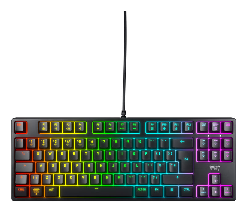 CHERRY XTRFY K4V2 TKL keyboard. black
