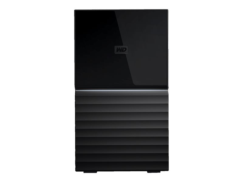 WD My Book Duo WDBFBE0160JBK - Hard drive array - 16 TB - 2 bays - HDD 8 TB x 2 - USB 3.1 (external)